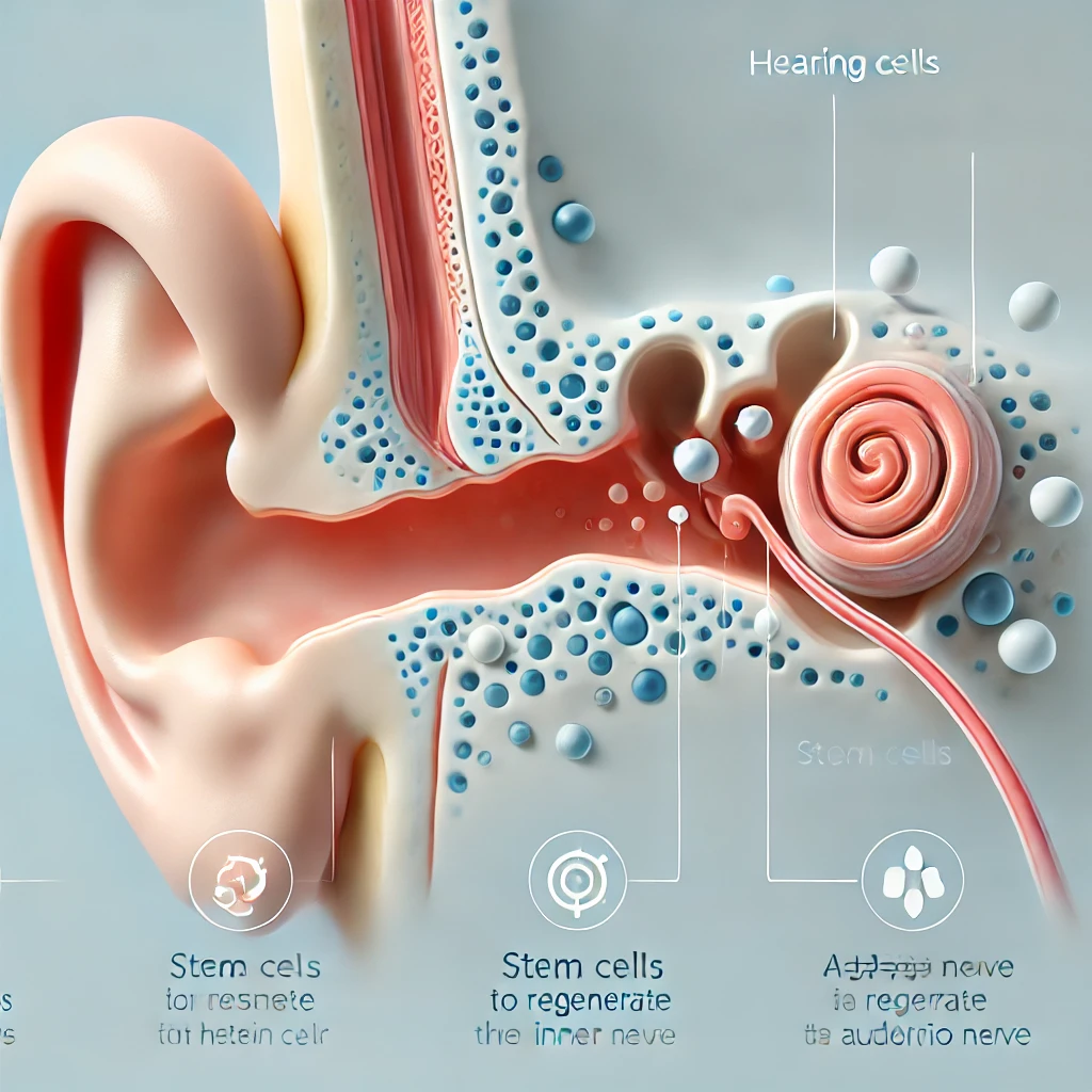 علاج فقدان السمع بالخلايا الجذعية