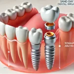 زراعة الأسنان في يوم واحد