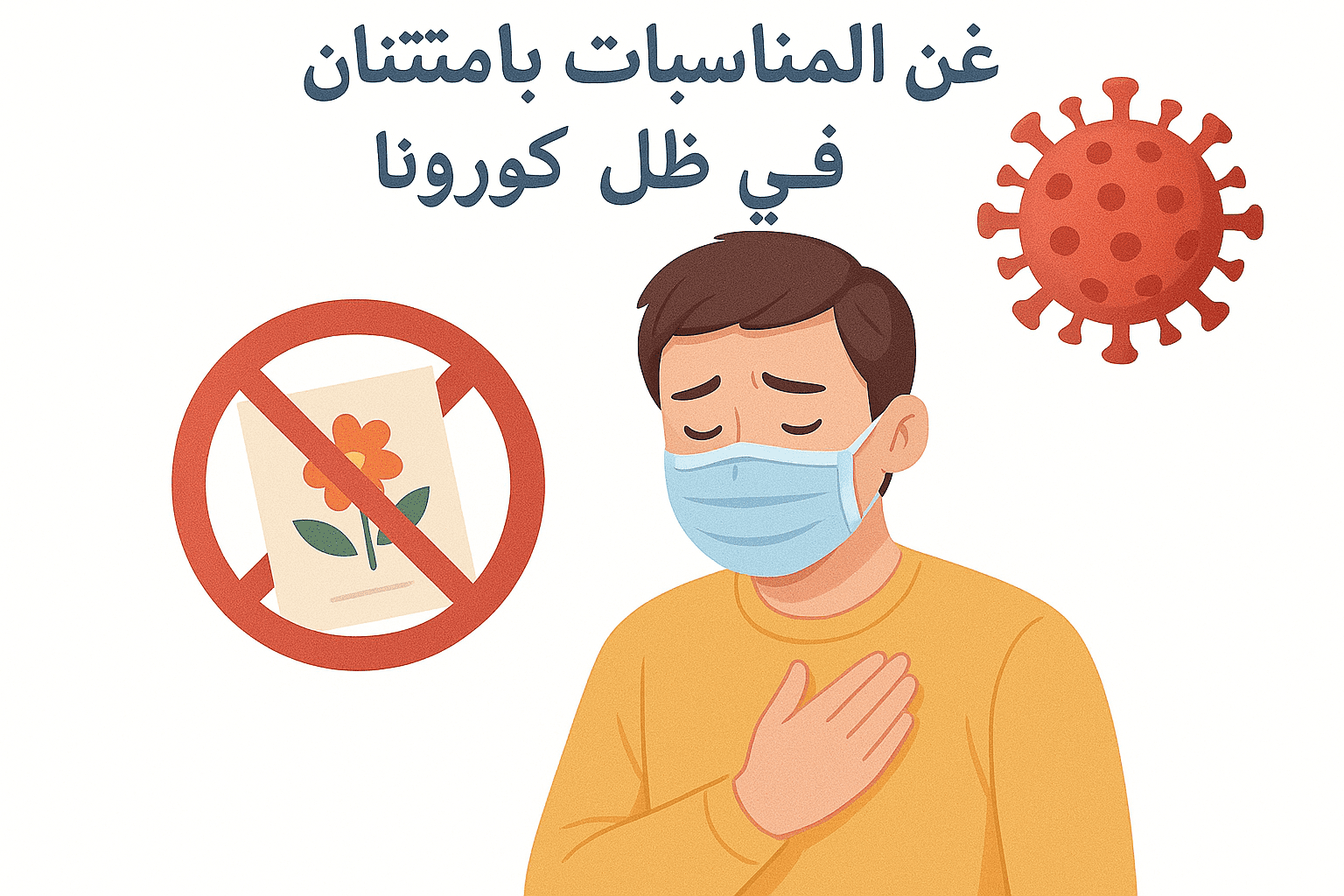 الاعتذار عن المناسبات بامتنان في ظل كورونا