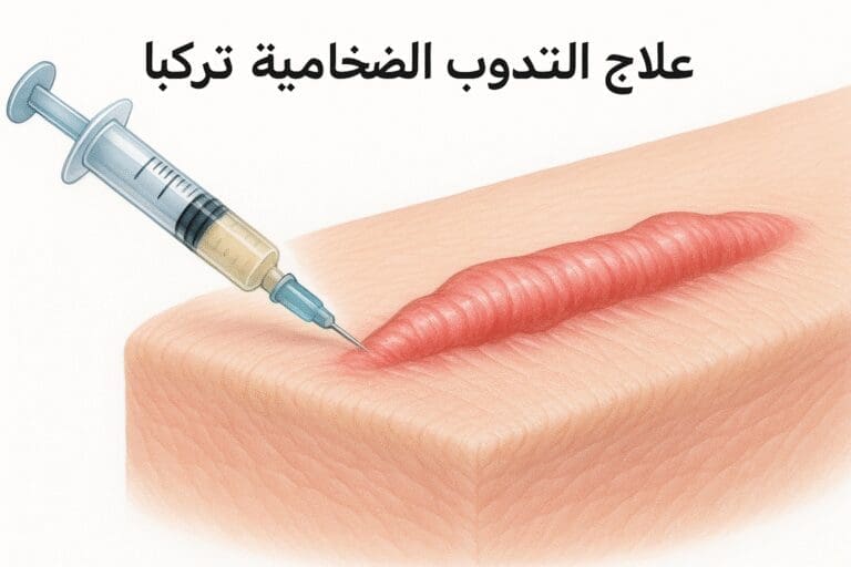علاج الندوب الضخامية