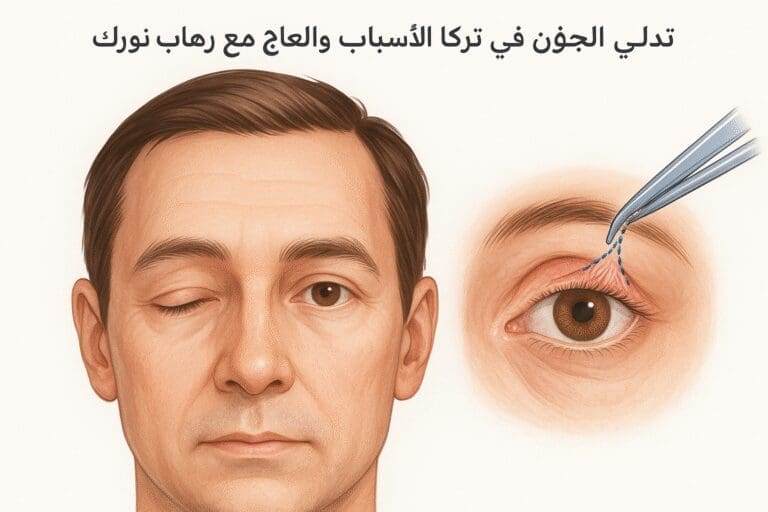 تدلي الجفون الأسباب والعلاج في تركيا 5 خطوات تدلي الجفون تدلي الجفون